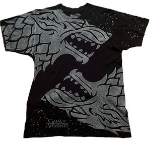 Game of Thrones 2014 black graphic print size large L
